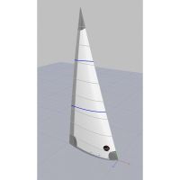 Cruising cross cut Headsail